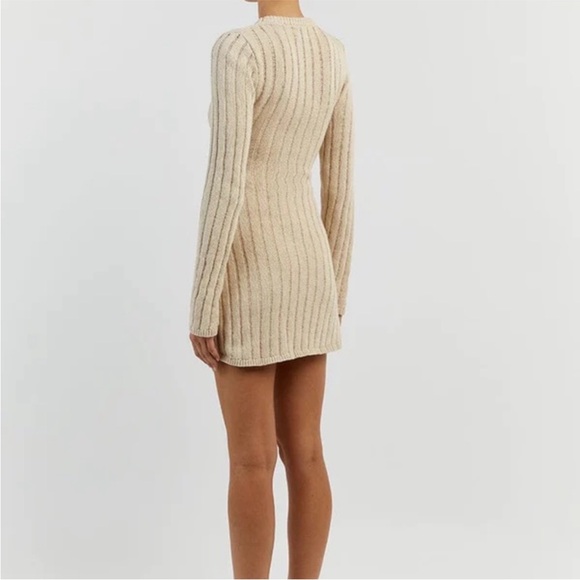 DISSH Stevie Natural long sleeve mini Knit Dress - Picture 4 of 10